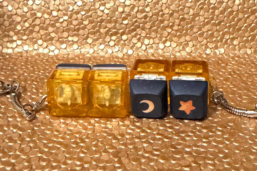 Celestial Keycap Fidget Keychains