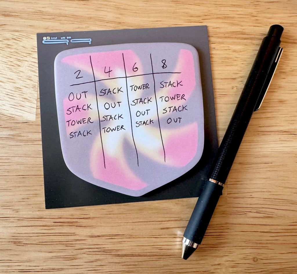 FFXIV Shaped Sticky Notes