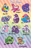 Pride Dragon Stickers
