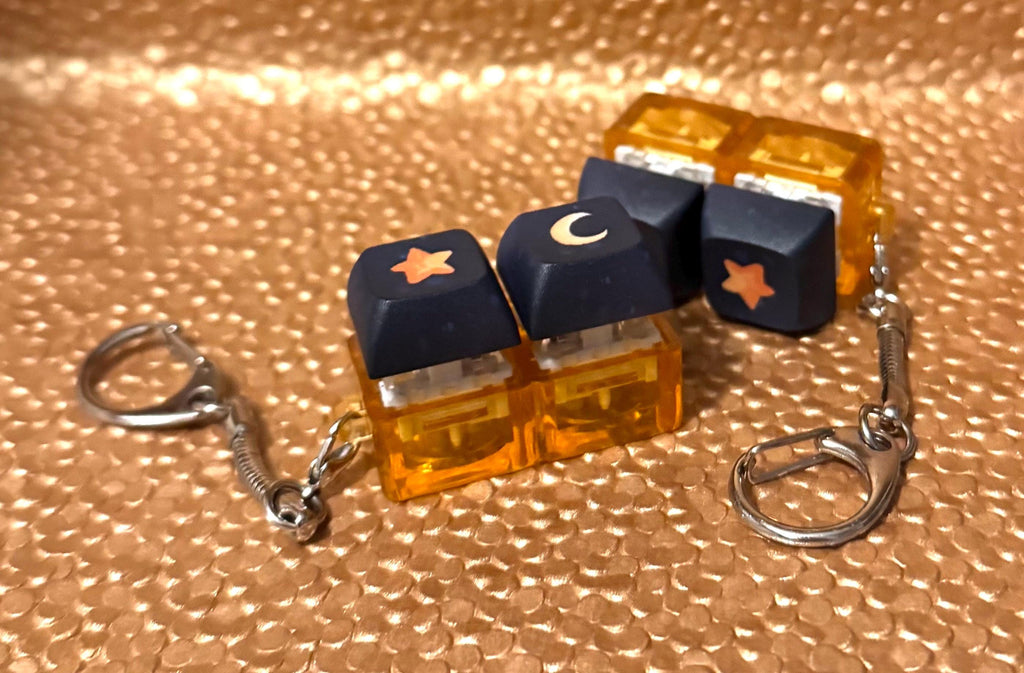 Celestial Keycap Fidget Keychains