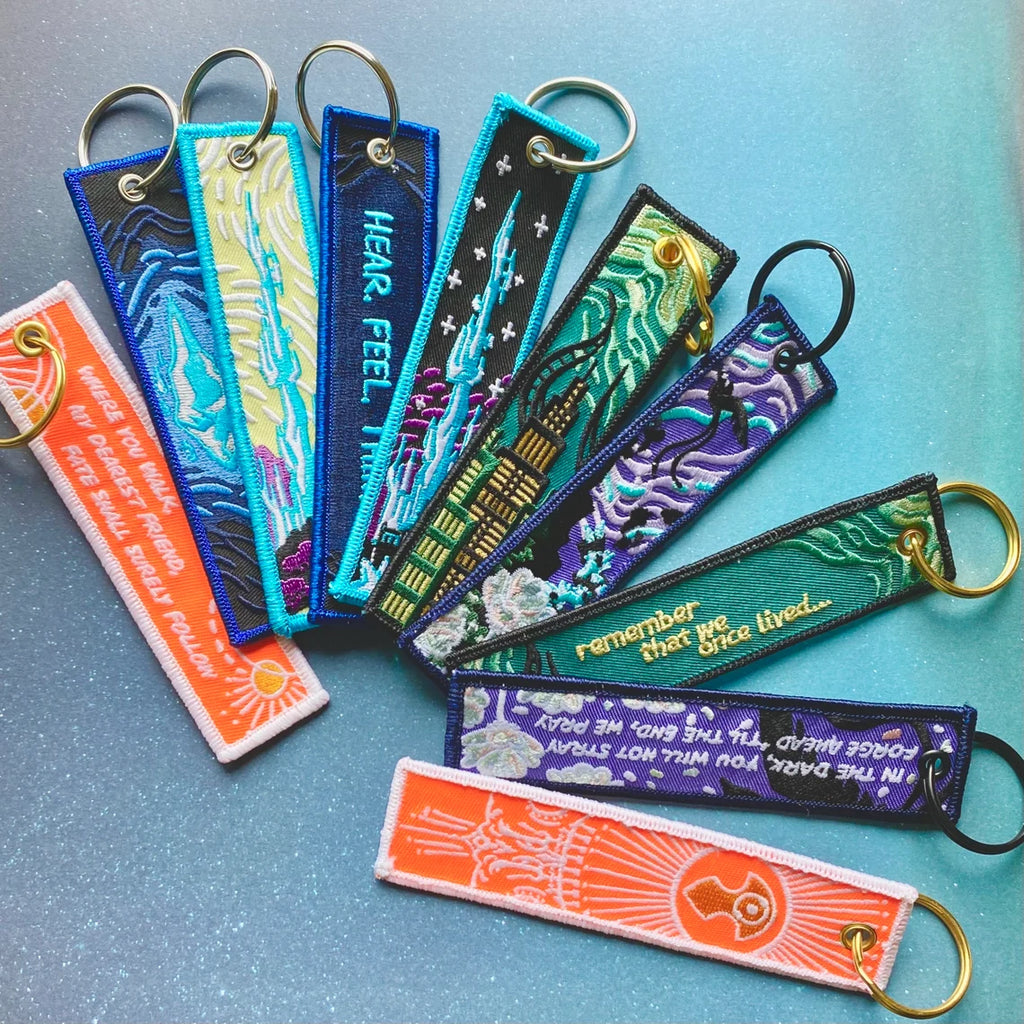 FFXIV Embroidered Key Tags