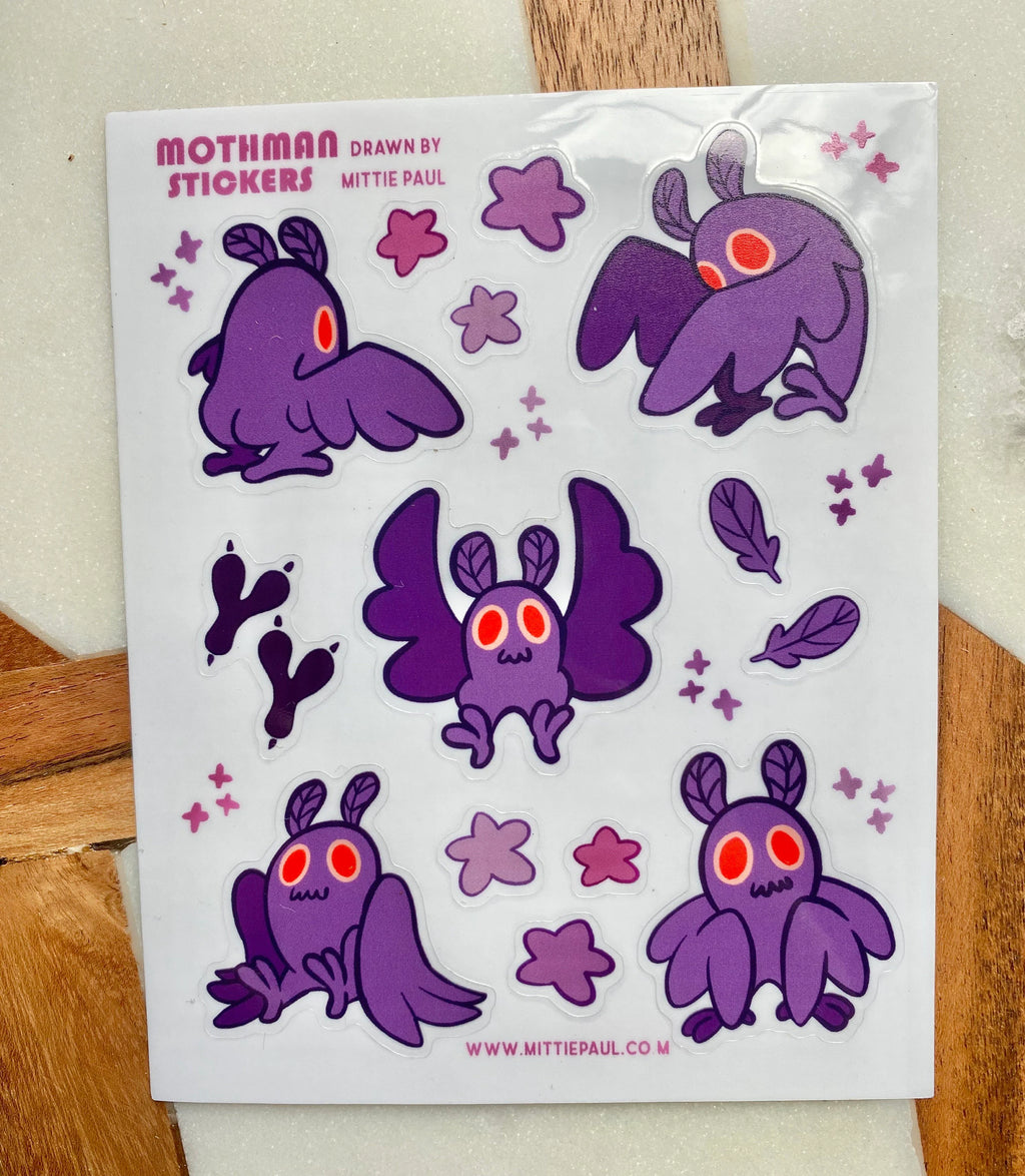 Mothman Clear Sticker Sheet