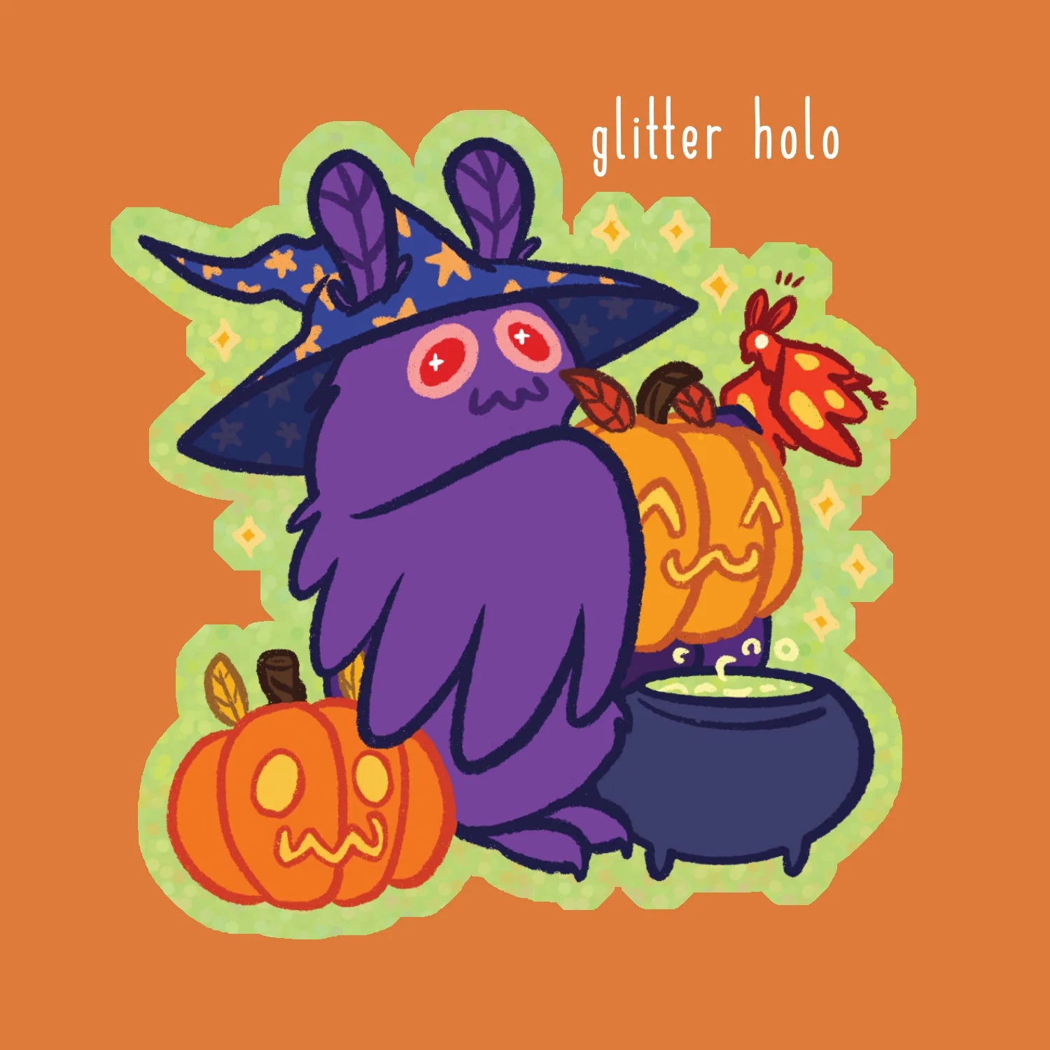 Witchy Mothman Stickers