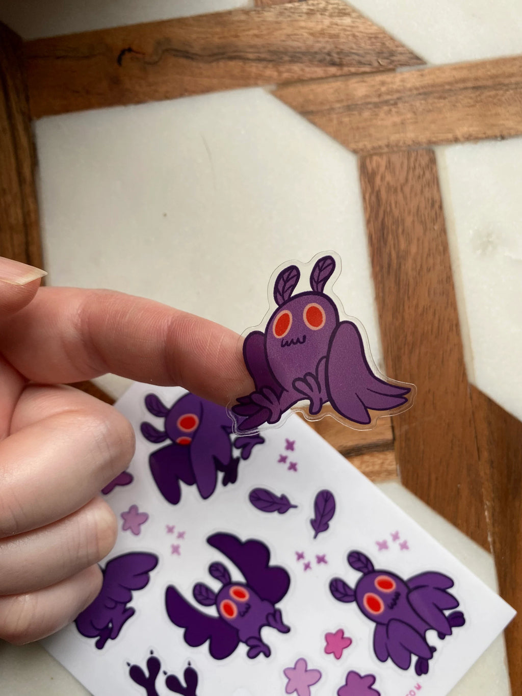 Mothman Clear Sticker Sheet