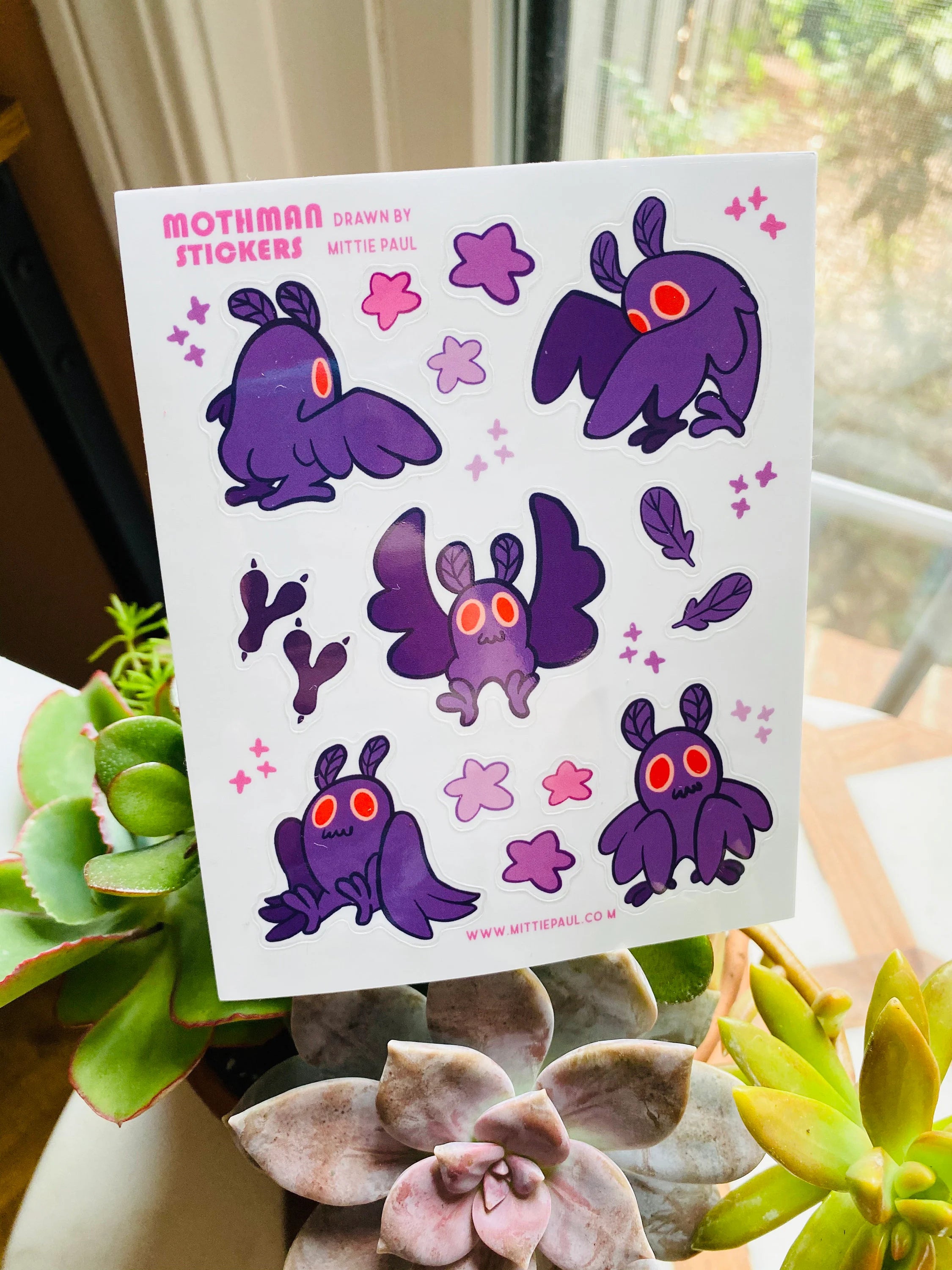 Mothman Clear Sticker Sheet