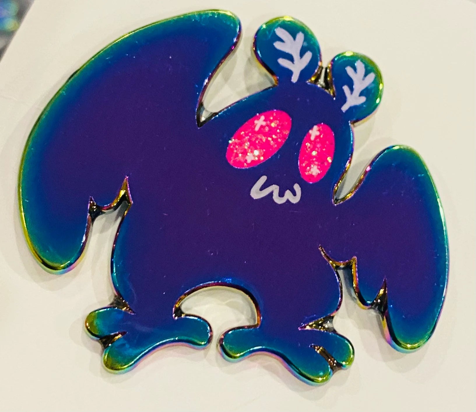 Mothman Rainbow Metal Enamel Pin [B GRADE]