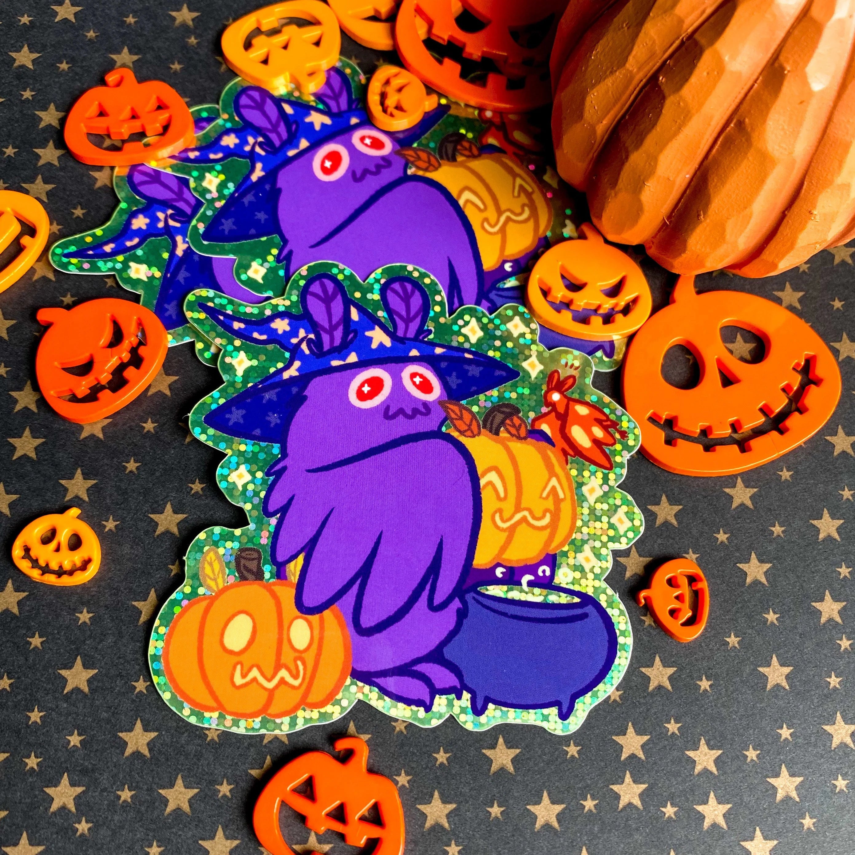 Witchy Mothman Stickers