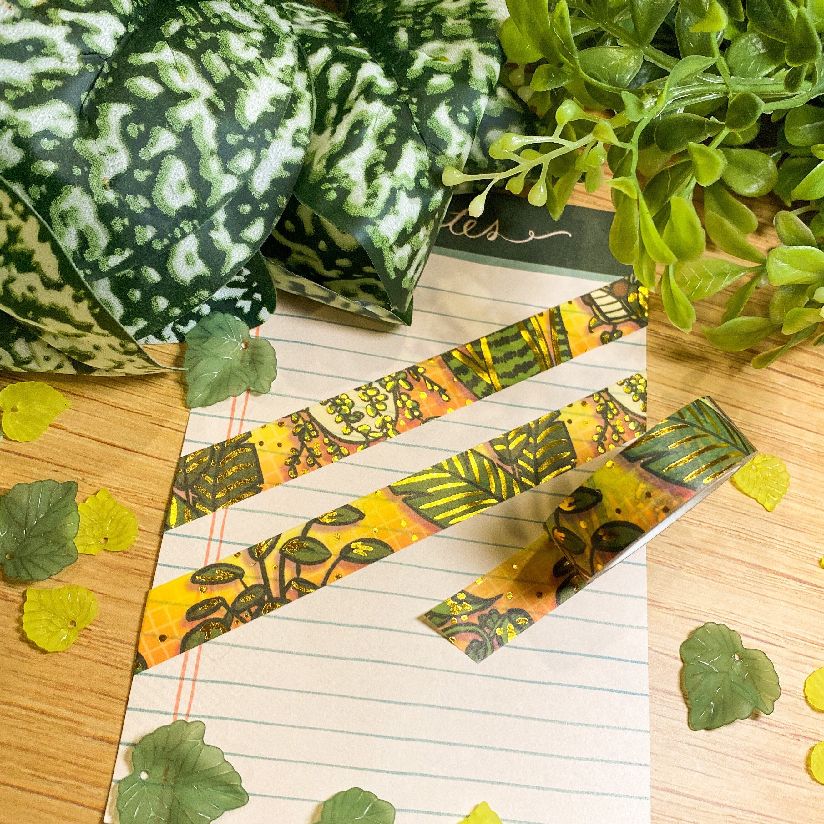 Houseplant Foil Washi Tape