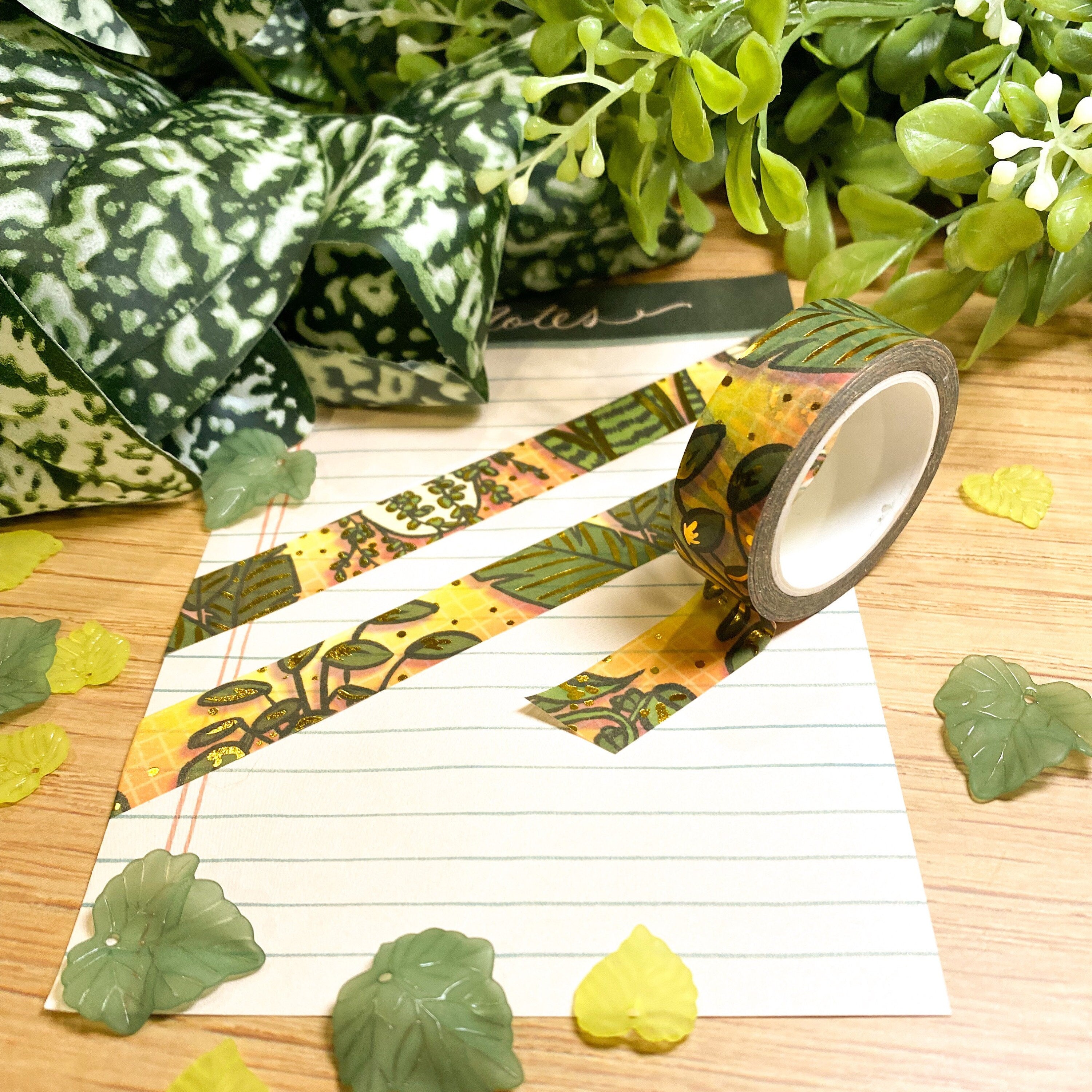 Houseplant Foil Washi Tape