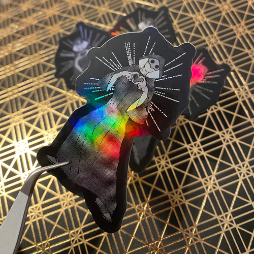 Ancient Heart Hands Holo Stickers