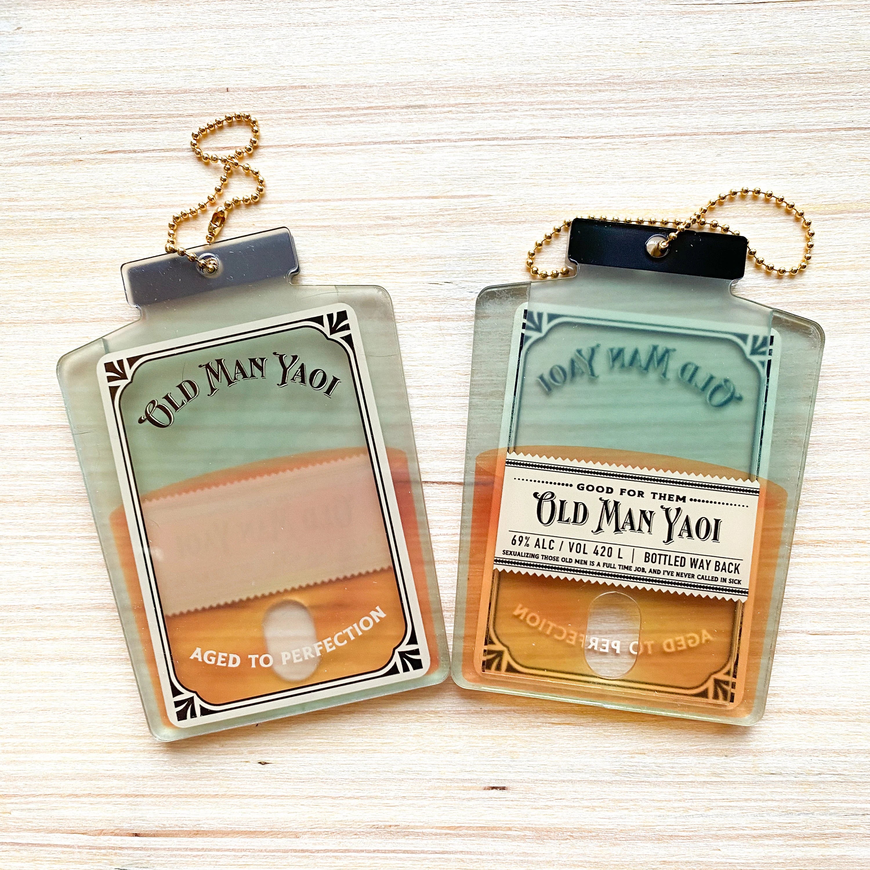 Old Man Yaoi Photocard Charm