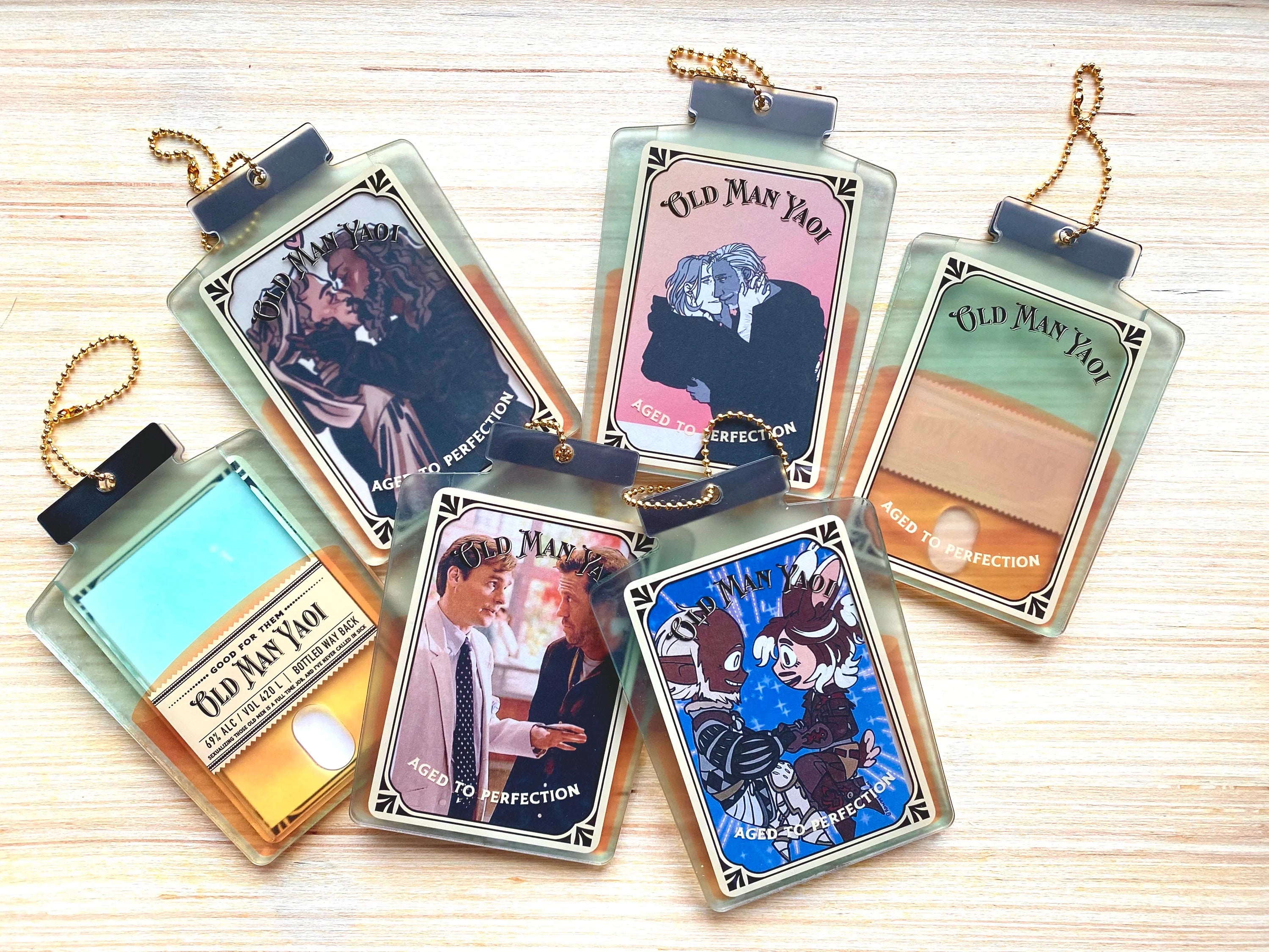 Old Man Yaoi Photocard Charm